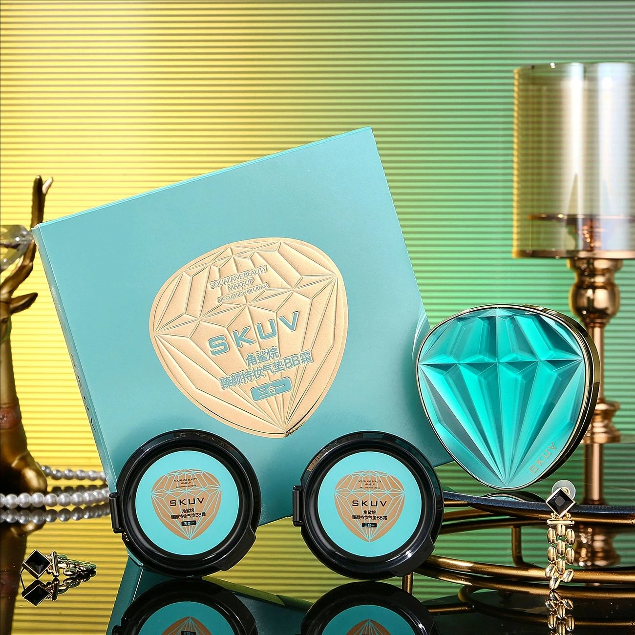 

Увлажняющий крем на воздушной подушке, легкая натуральная прозрачная жидкая основа, осветляет тон кожи, воздушная подушка, BB-крем, набор для концентрации