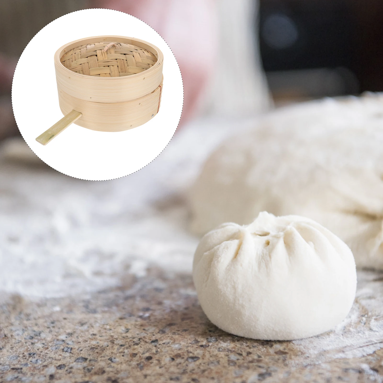 

Bamboo Steamer Food Cover Vegetables Japanese Veggie Basket for Cooking Steamed Buns
