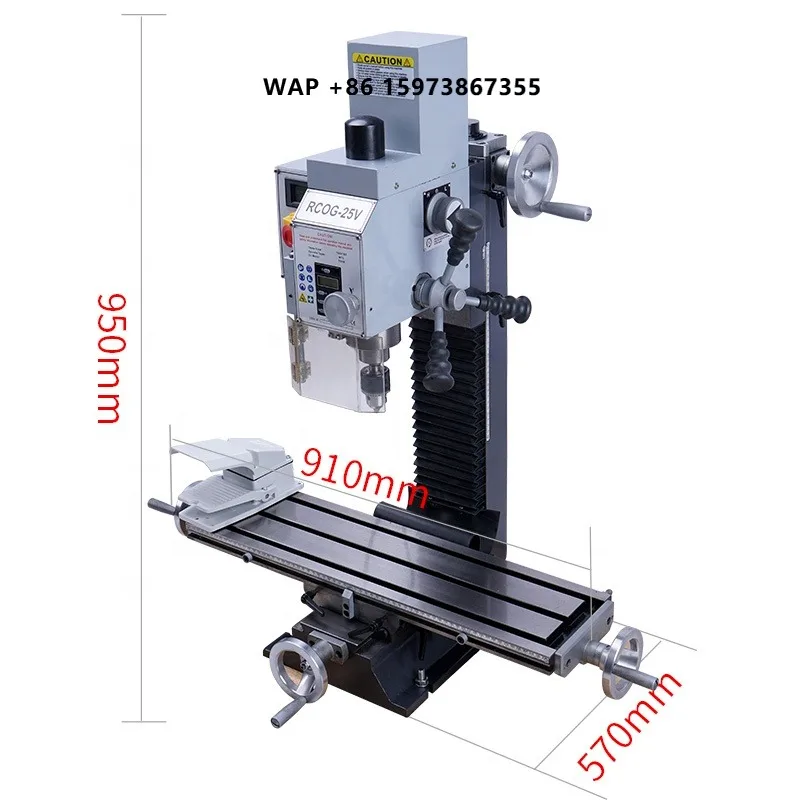 Multi Functional Vertical Bench Milling Machine Heavy Duty Industrial Drilling Machine Manual 220V MT3