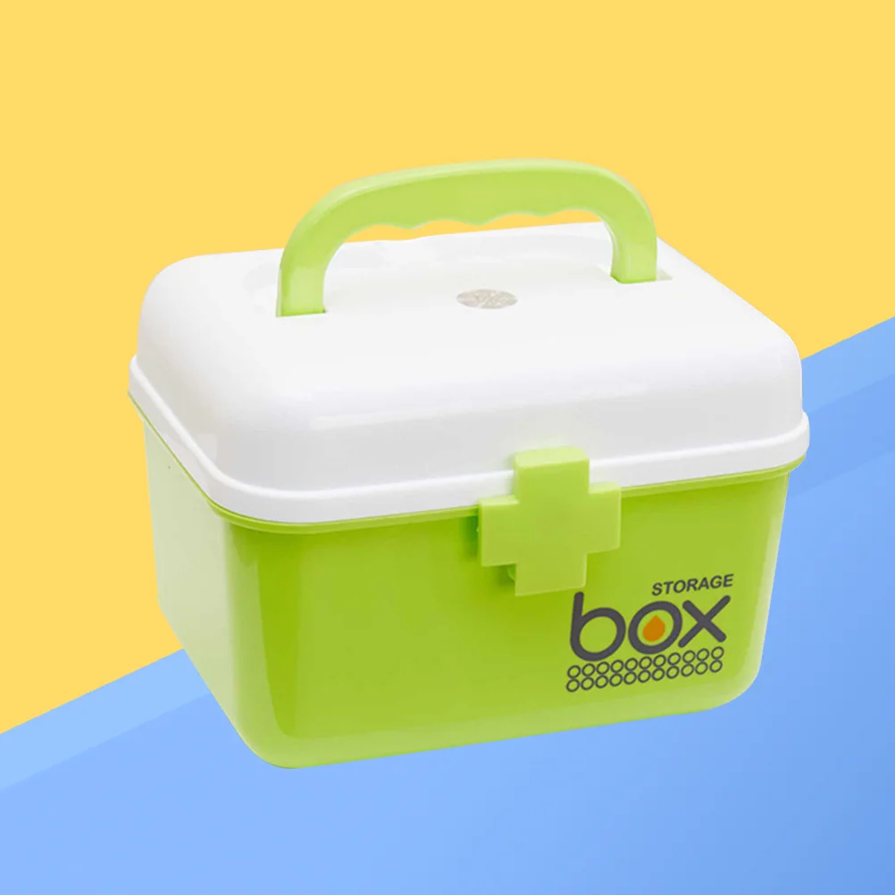 

Органайзер для аптечки освещения S, большая емкость, двухслойный, с несколькими сетками для хранения, семейный аварийный портативный