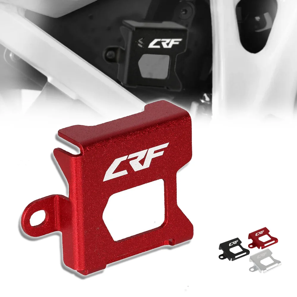 

CRF Logo Motorcycle Rear Brake Fluid Reservoir Cover Guard For HONDA CRF 250M 2011-2014 CRF250L 2011-2020 Aluminum Accessories