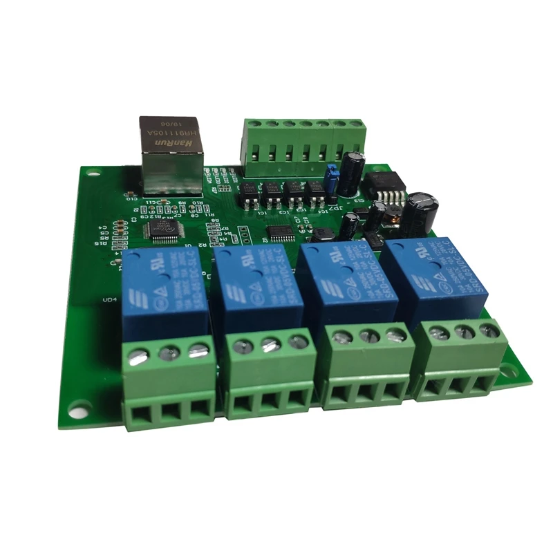 LAN Ethernet RJ45 TCP/IP WEB Remote Control Board With 4 Channels Relay UDP W5500 Networking Controller