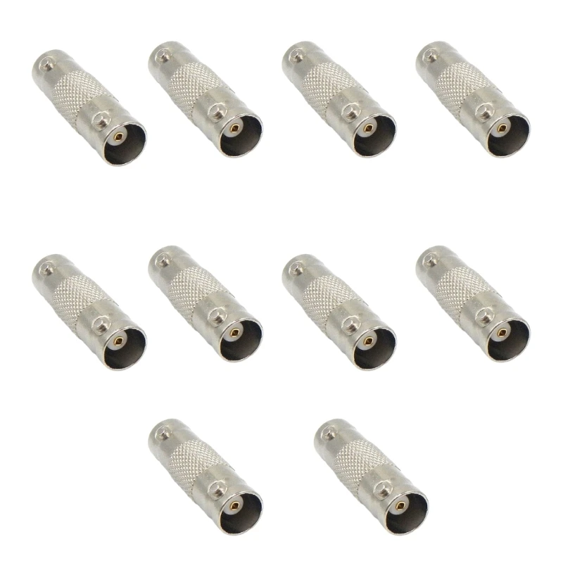 10 Pack BNC Female to Female Connector BNC Coupler Connector Adapter Connector for CCTV Camera Survelliance System