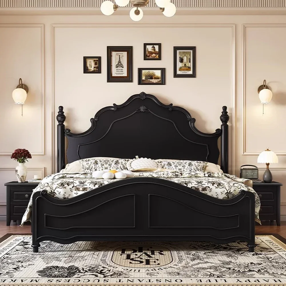 

Queen Nordic Unique Bed Modern Bedroom Headboard Double Bed Sleeping Lounge Letto Matrimoniale Multifunzione Stylish Accessories