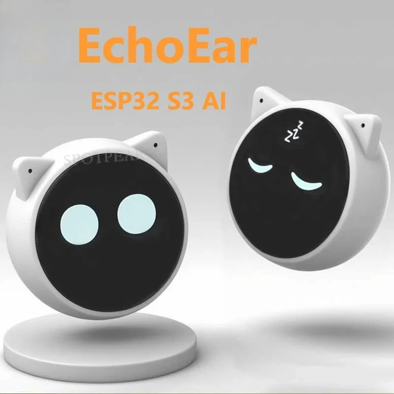 บอร์ดพัฒนา EchoEar ESP32 S3 AI Cat พร้อมจอ LCD 1.85 นิ้ว หุ่นยนต์สนทนาสัตว์เลี้ยงน่ารัก N32R16 ของขวัญวันเกิดแบบกำหนดเองได้