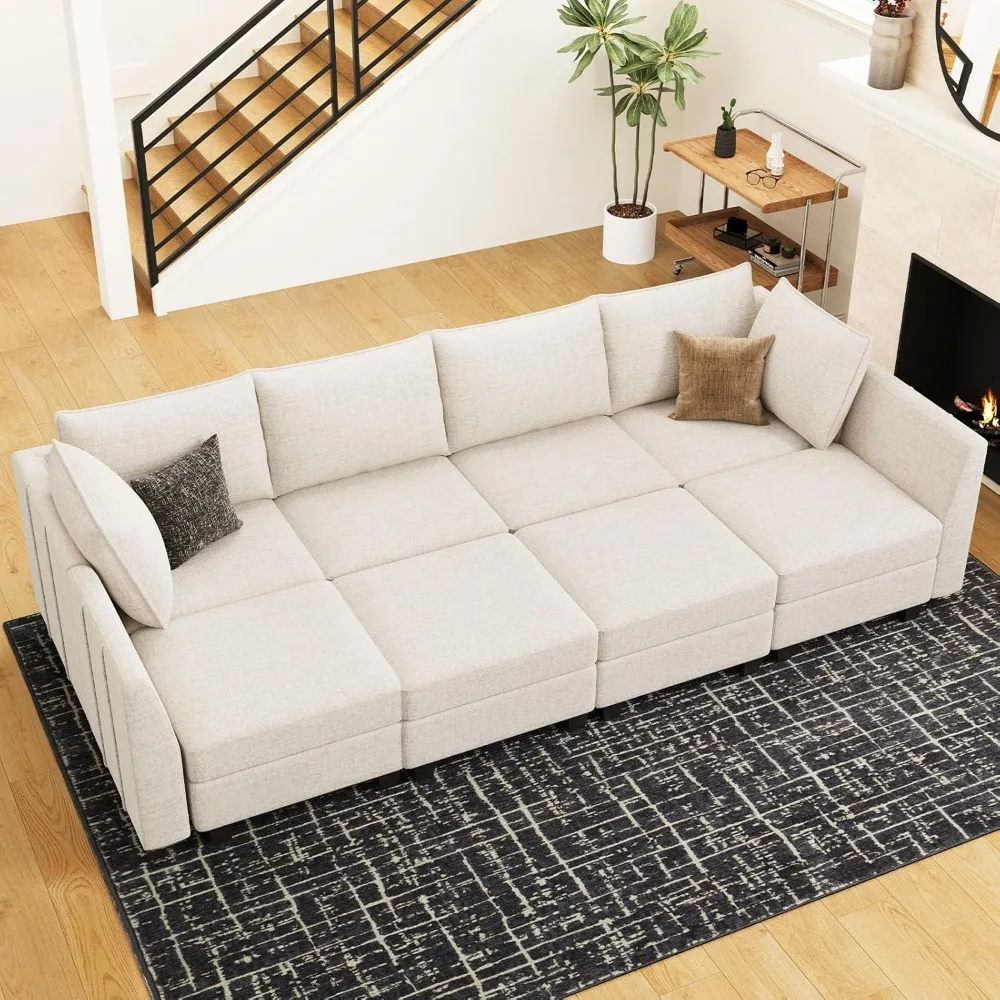 

Modular Sectional Sofa Sleeper Sectional Couch with Storage, Living Room Sofas