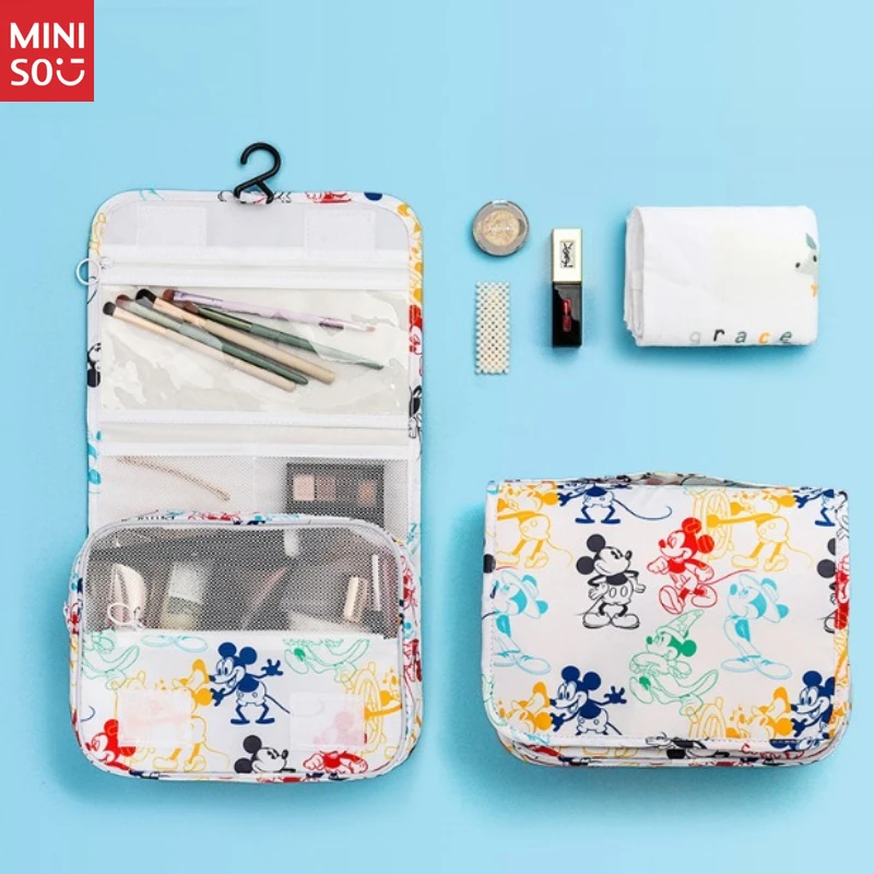 Disney Large Makeup Bag, Multi-Organizer Toiletry Pouch for Travel & Daily Use