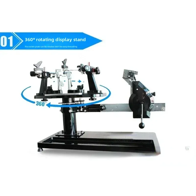 Upgrade Classic Desktop Hand-cranked Racket Stringing Machine Dual-purpose Tennis Badminton Black Racket Stringing Machine