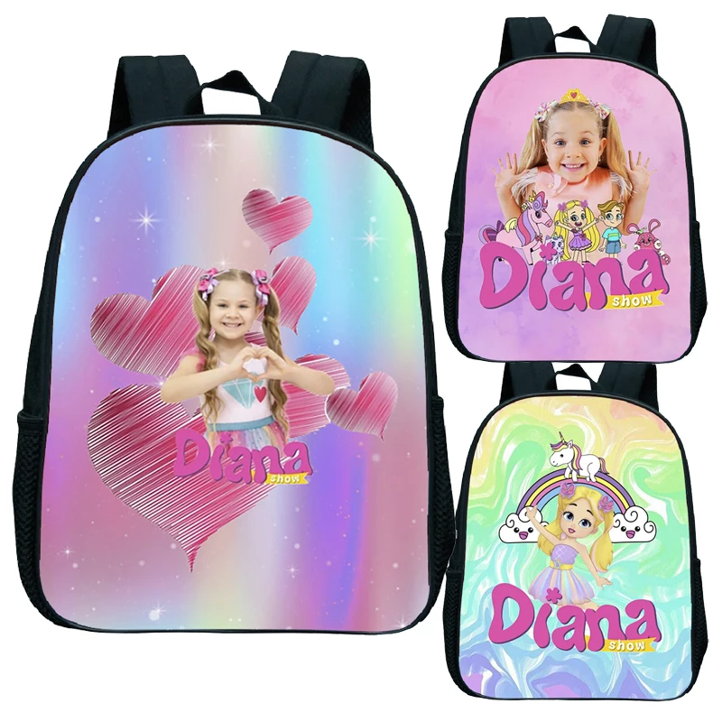 Diana And Roma Show Girl Backpack Cute Baby Children Bag Fashion Popular Cartoon Kids Schoolbag Toddler Accessory Bags