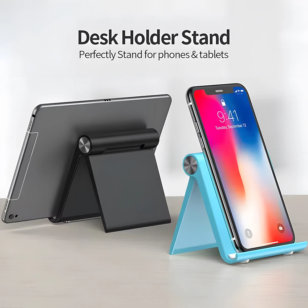 

Phone Holder Stand Mobile Smartphone Support Tablet Stand For iPhone 16 15 Desk Cell Phone Holders Stand Portable Mobile Holder