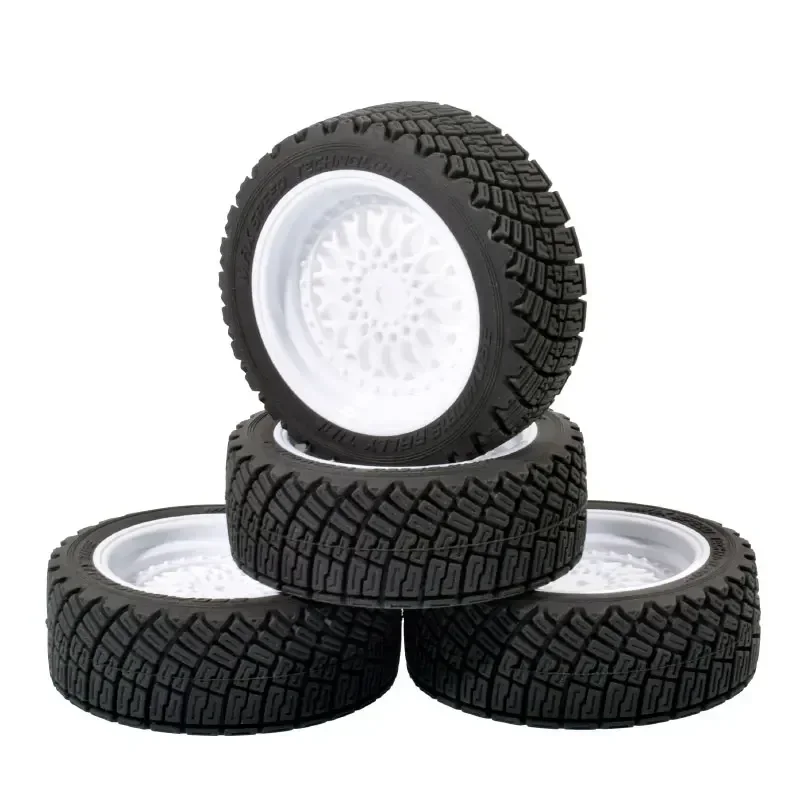 

FOR 1/10 1/12 1/14 On Road Tires & Wheel 12mm Hex Plastics Rims Compatible with Tamiya TT01 TT02 Kyosho Sakura D3 Trxs 4Tec 2.0