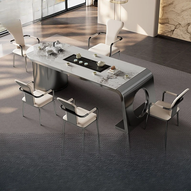 Living room Office Home tea table Balcony Kung Fu coffee table Tea table Boiling water integrated