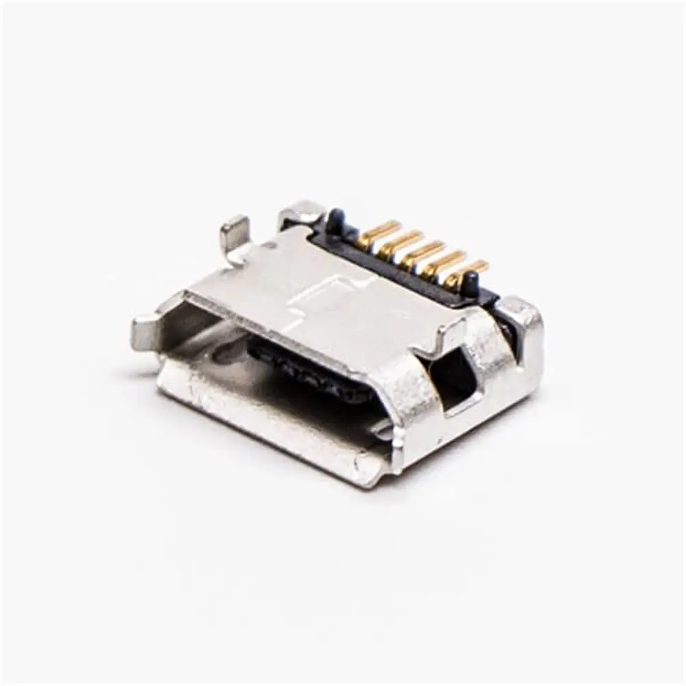 Micro USB Dual Hembra 5 Pin SMT Tipo B DIP 6.4 Recto para PCB