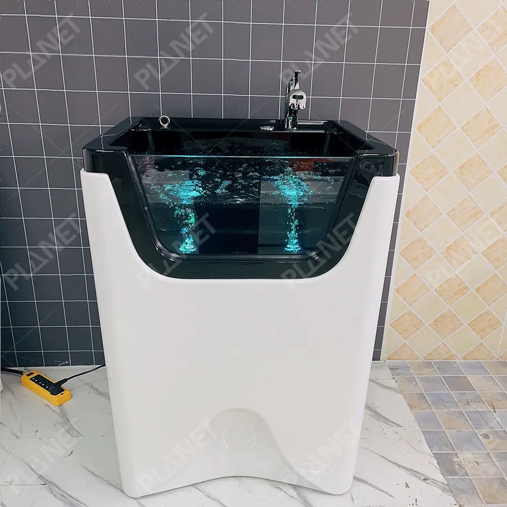 

Large Dog Grooming Spa Tub Large Size Freestanding Acrylic Pet Bathtub