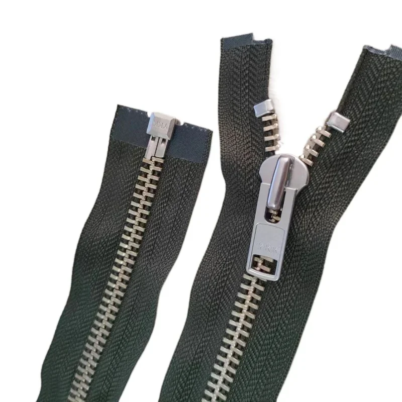 10# 50 To 90cm Strong Ykk Zipper Metal Single Open Red Blue Green Grey Black White Leather Jacket Mend Sewing Accessory