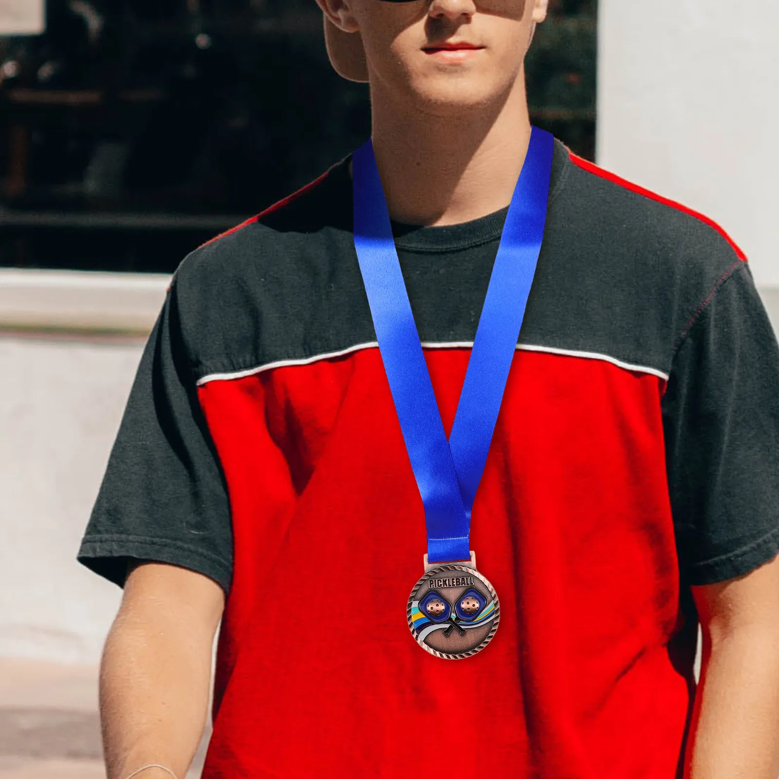 Premium Enamel Pickleball Medal Zinc Alloy Sports Award Medal for Winners Participants Commemorative Event Keepsake Party Favor