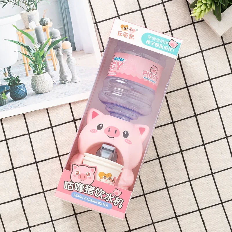 Mainan Dispenser Air Mini Mainan Minum Bayi Lucu Mainan Rumah Bermain Menyenangkan Simulasi Kartun Anak-anak untuk Ornamen Dekorasi Rumah Anak