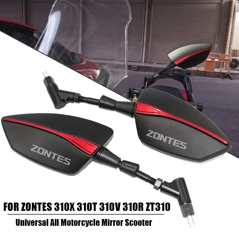 For Zontes 310X 310T 310V 310R ZT310 Motorcycle Modified Parts Left and Right Rear-view Mirror Reverse For Zontes ZT250-s/r