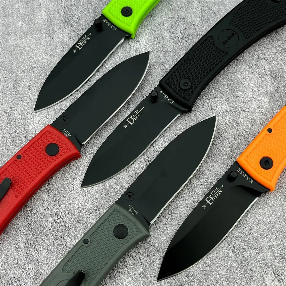 KB 4062 التخييم سكين للفرد 440C شفرة من الفولاذ المقاوم للصدأ مع مقبض النايلون أدوات إنقاذ للصيد المشي لمسافات طويلة في الهواء الطلق