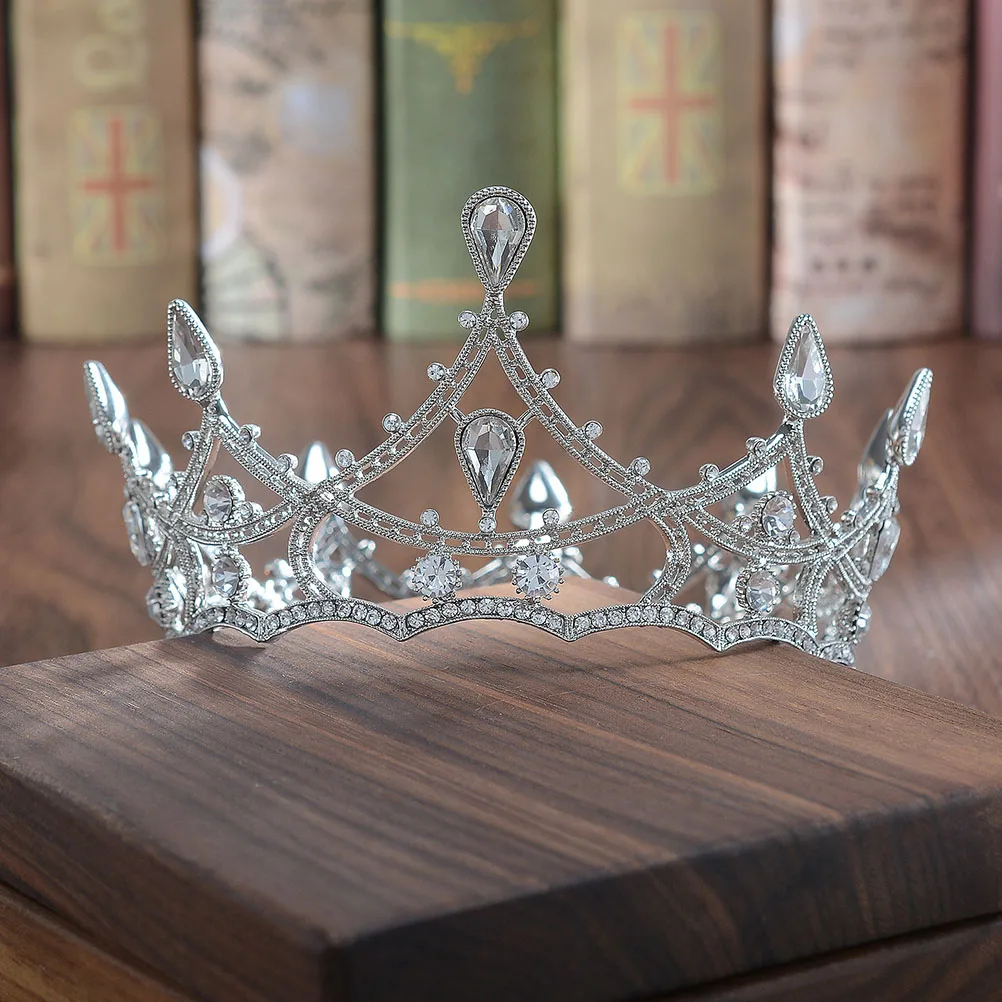 

Vintage Crown Baroque Round Women Hair Hoop Small Elegant Headdress Gorgeous Bride Party Favor Wedding Accessories
