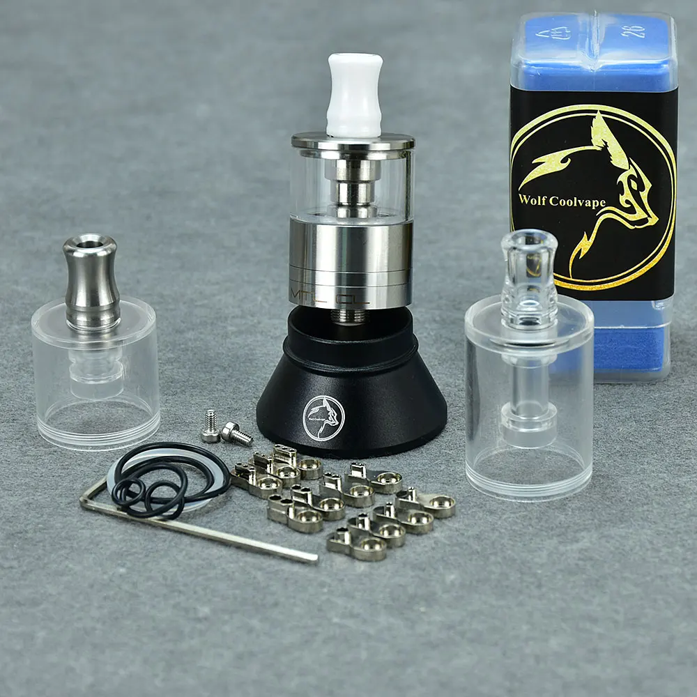 Wolfcoolvape Dvarw MTL CL rta bellcap 22mm zbiornik vape mtl 316ss vape pojedyncze cewki AFC