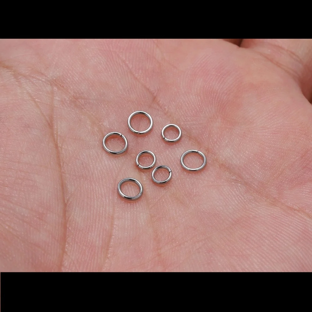 200Pcs Metal Split Ring Open Loops for DIY Jewelry Making