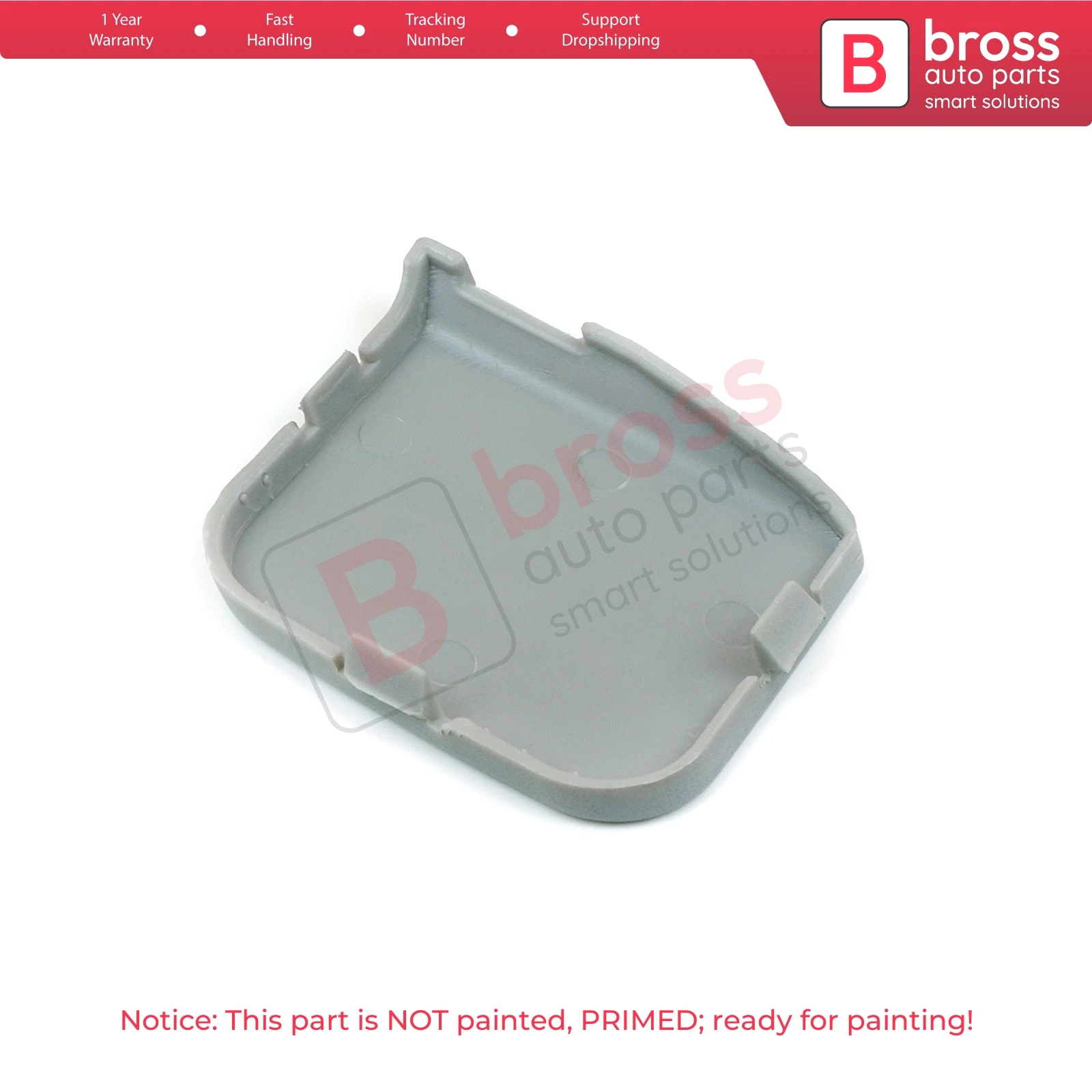 Bross Auto Parts BSP697 Front Bumper Tow Bar Eye Cover 2N11-17A989-DA, 2N1117A989DA for  Ford Fusion Europe 2001-2005