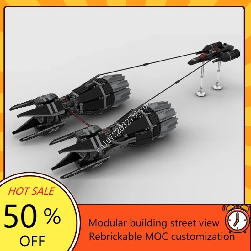 2156PCS Imperial Podracer Space War Military MOC SpaceShip Battle Custom Puzzles Architecture DIY Education Birthday Toy Gift