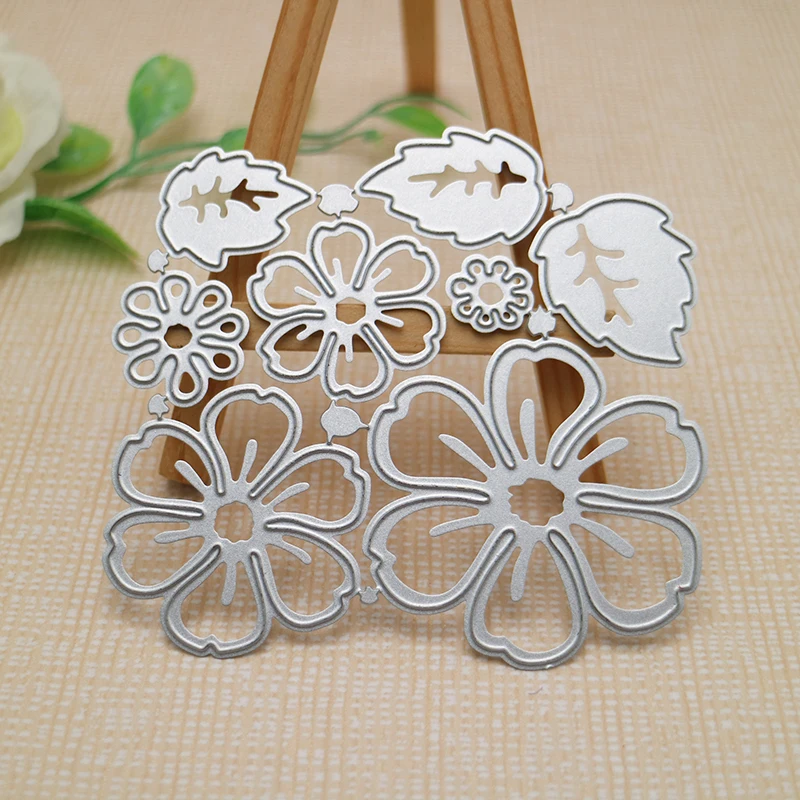 Flowers Craft Die Cut Cutting Dies Frame Metal Embossing Scrapbook DIY Classroom Educational Decorative