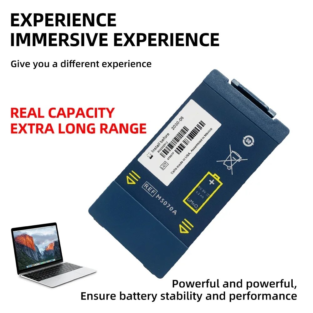 New Replacement Battery M5070A For Philips HeartStart Home Defibrillator M5066A M5068A 110300 M5067A Battery