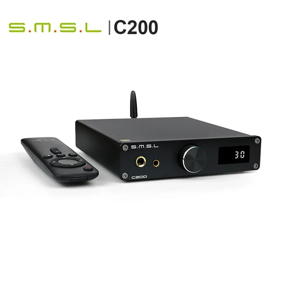 

SMSL C200 DAC ES9038Q2M Headphone Amp OPA1612A*4 TRS Balanced 4.4mm 6.35mm Output Bluetooth 5.1 HiFi Decoder USB for PS4 PS5