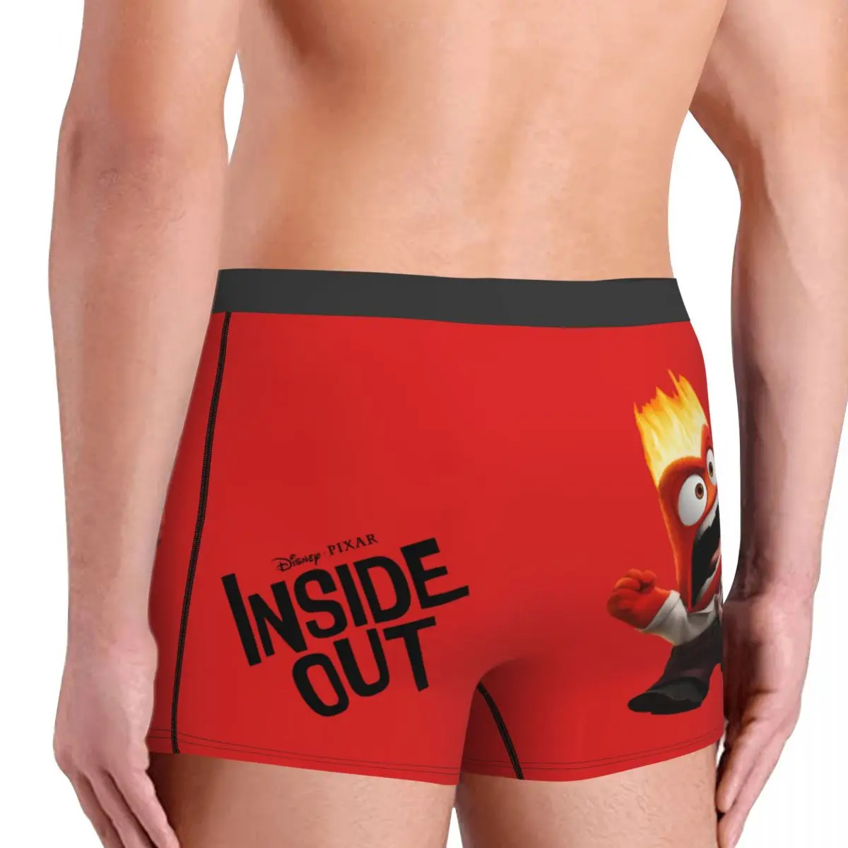 Anger Disney Inside Out Underpants Cotton Panties Men's Underwear Sexy Shorts Boxer Briefs