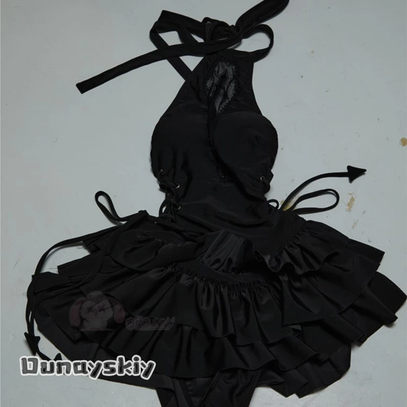 

D St@Gothic One Piece Swimsuit Cosplay Costume Authentic Anime Outfit Holiday Special Edition Lolita Jirai Kei Sexy Swimsuit