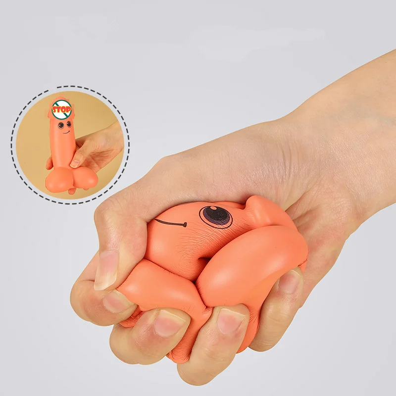 Big Size Funny Penis Shape Slow Rebound PU Decompression Toy Slow Rising Toys Stress Relief Relax Pressure Toys Interesting Gift