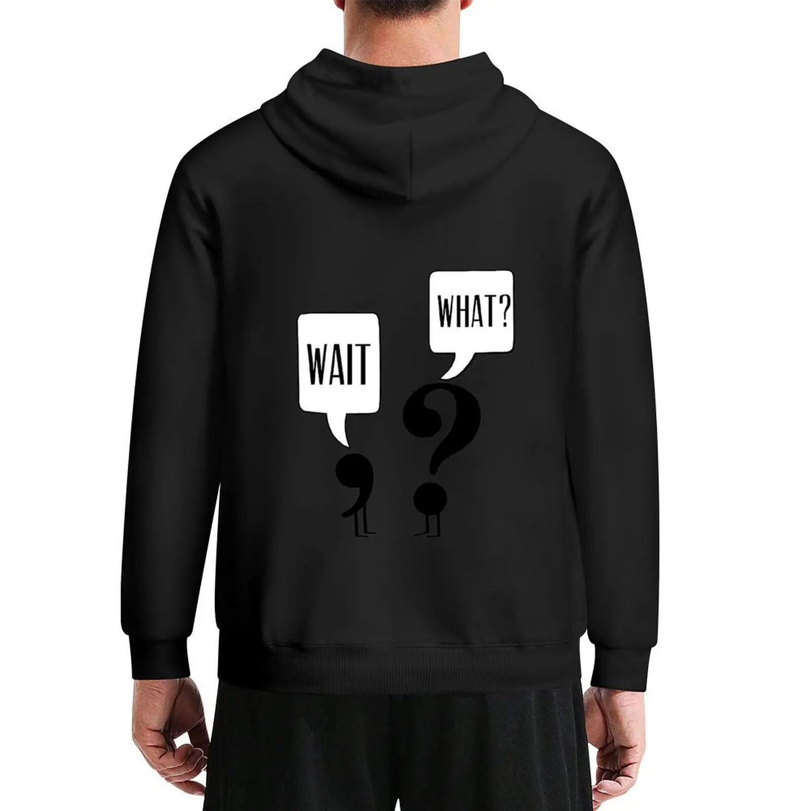 

Wait What Funny Hoodie clothes for men mens designer clothes men's winter sweater men wear hoodies for men