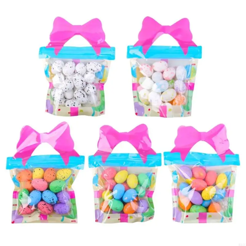 

R9JC 18Pcs Colored Speckled Eggs Small Colorful Foam Eggs Party Table Centerpieces For Home Decoration and Basket Fillers