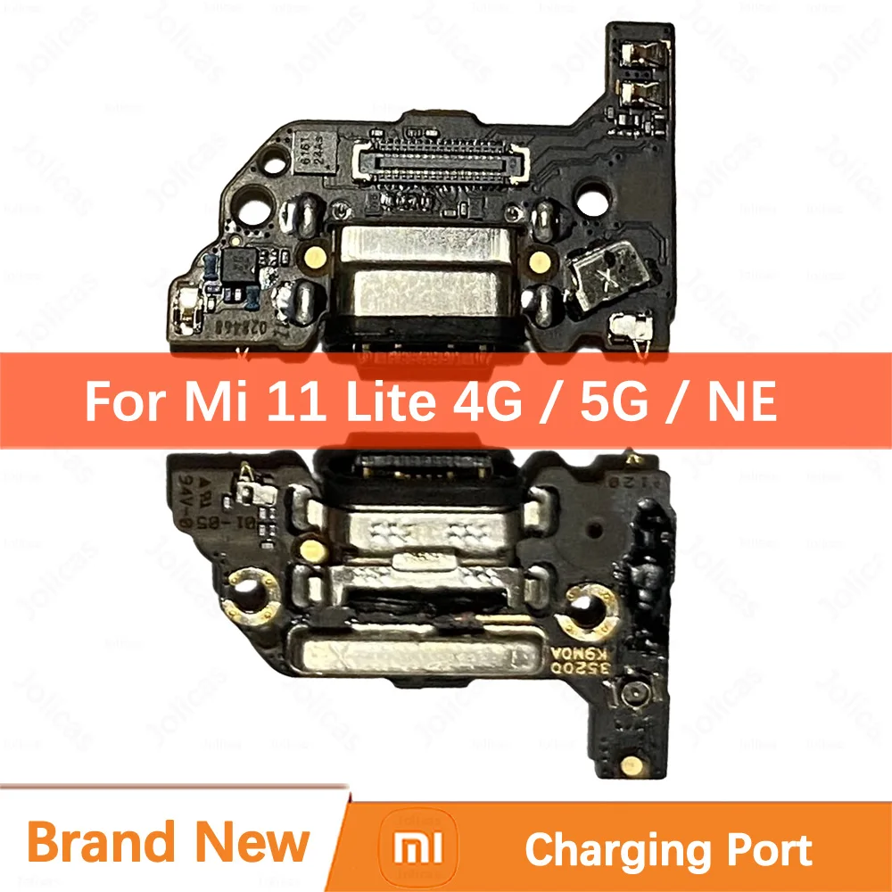 100% Brand New Original Charging Port For Xiaomi Mi 11 Lite 4G 5G NE Quick Fast USB Charger Dock Board Connect Flex Cable Parts
