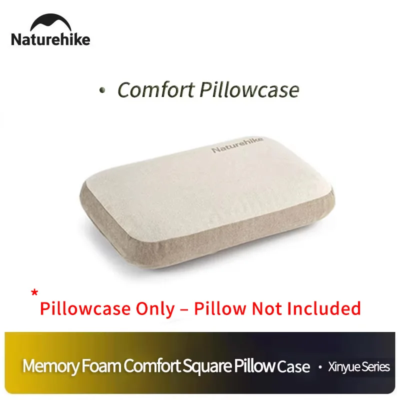 Naturehike Outdoor 3D Comfort Bacteria Inhibiting Neck Foam Pillow Camping Travel Portable Easy Storage Inflatable Pillowcase