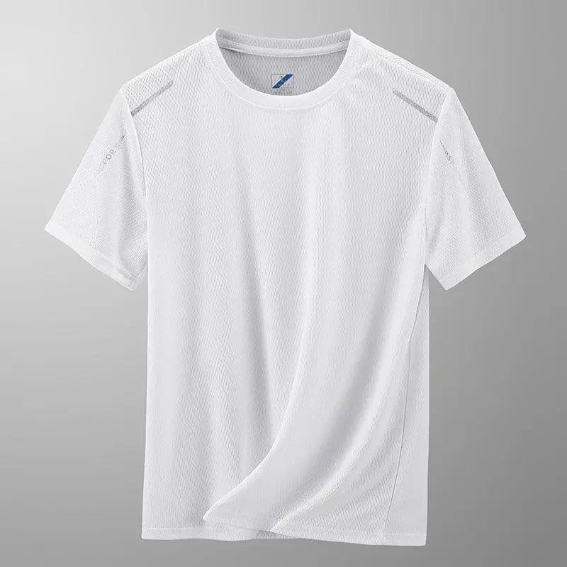 2026 Summer Men Women Quick Dry Moisture Wicking Crew Neck T Shirts Mesh Athletic Running Gym Workout Short Sleeve Tee Tops