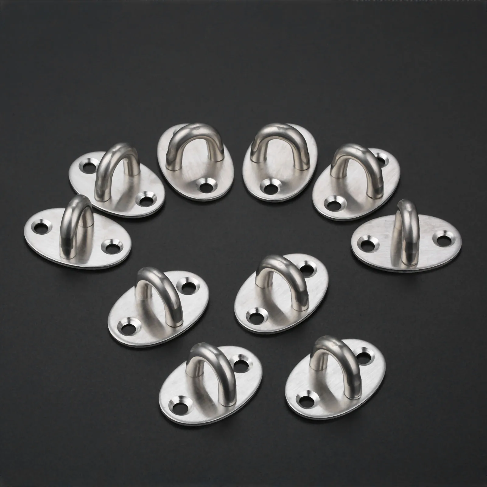 10Pc 39 x26mm Steel U-Shape Ceiling Mount Metal Hook Anchor Hanger Ceiling Fans/Leisure Sofa/Sandbags/Hammocks/Rings Fixed Hook