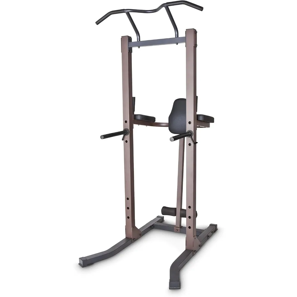 Heavy-duty home fitness system for bodybuilding and strength training for full cages, squat racks, and power towers (300 lbs)