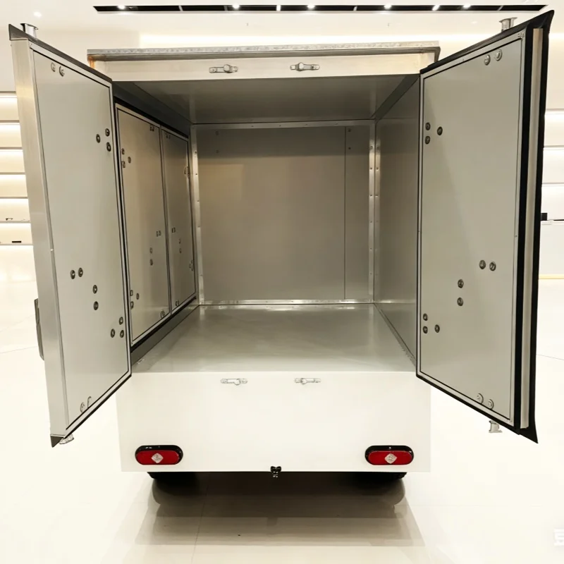 عربة جولف كهربائية سيارة إسعاف بالجملة مع بطارية ليثيوم للفندق والمستشفى مع صندوق البضائع الخلفي