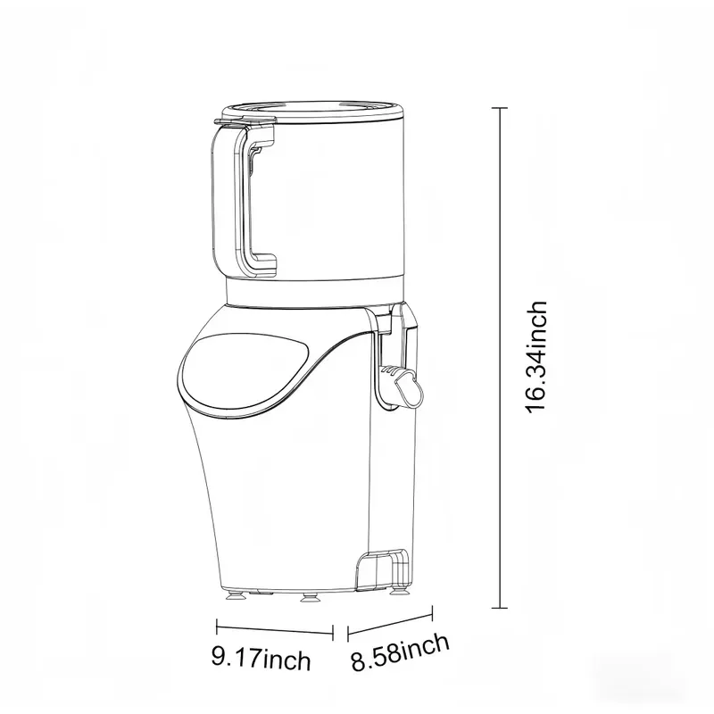 6,3 Zoll Elektrischer Slow Jui – Electric Slow Juicer Cold Press Bewertung und Preis