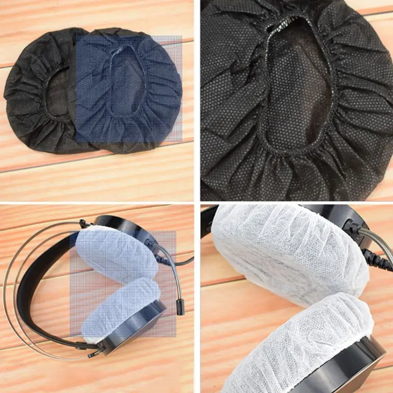 100Pcs Disposable Headphone Cover For 10-12CM Headset Earpads Hygienic Nonwoven Earmuff Cover