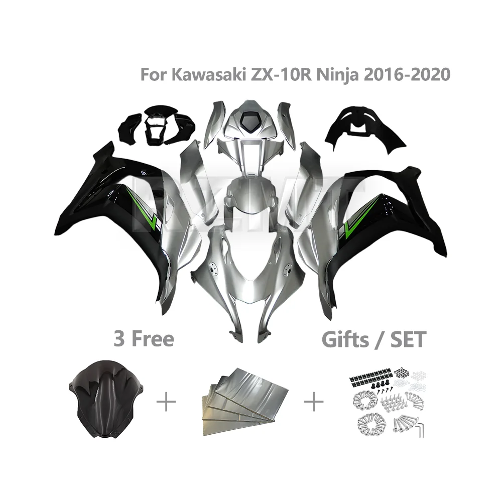 

Для Kawasaki ZX10R Ninja 2016-2020 ZX-10R комплект обтекателя мотоцикла индивидуальный высококачественный комплект кузова из АБС-пластика 10R16-101a