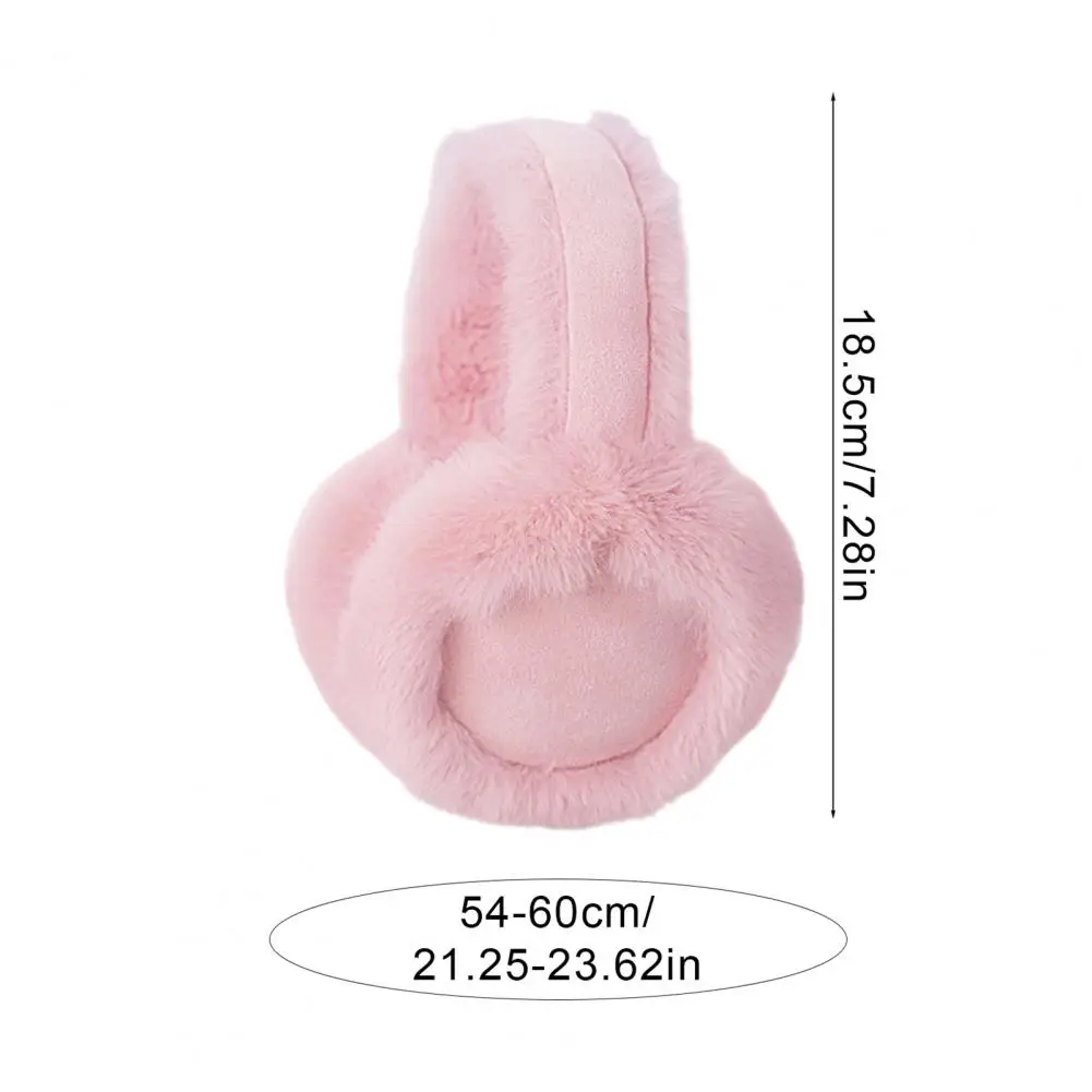 تدفئة الأذن لفصل الشتاء غطاء للأذنين شتوي مريح للنساء قابل للطي لتدفئة الأذن منفوش مع أذن أنيقة من الفرو الصناعي الناعم للطقس