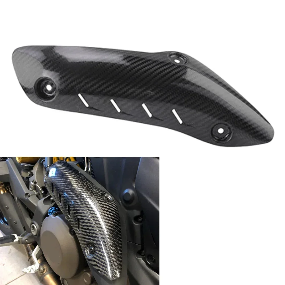 Carbon Fiber Motorcycle Heat Shield Exhaust Cover Guard Protection For Ducati Monster 821 1200