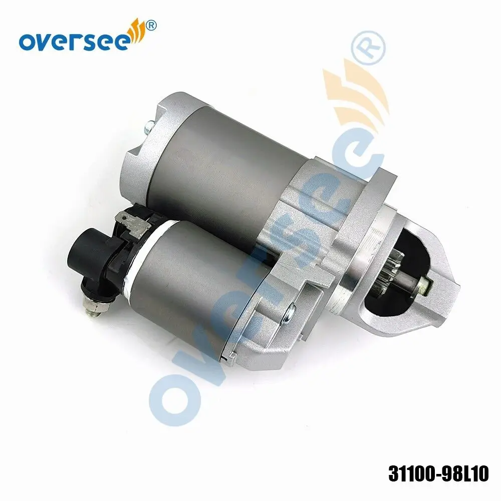 31100-98L10 Starter Motor For 4T Suzuki DF150 175 200 250HP V6 Outboard Engine CW 9T 12V/1.4KW