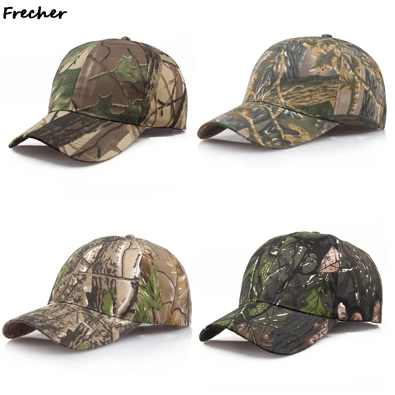 Men New Camo Baseball Cap Fashion Hip Hip Visors Cap Adjustable Buckle Casquette Hats Leisure Trucker Hat for Summer Jungle