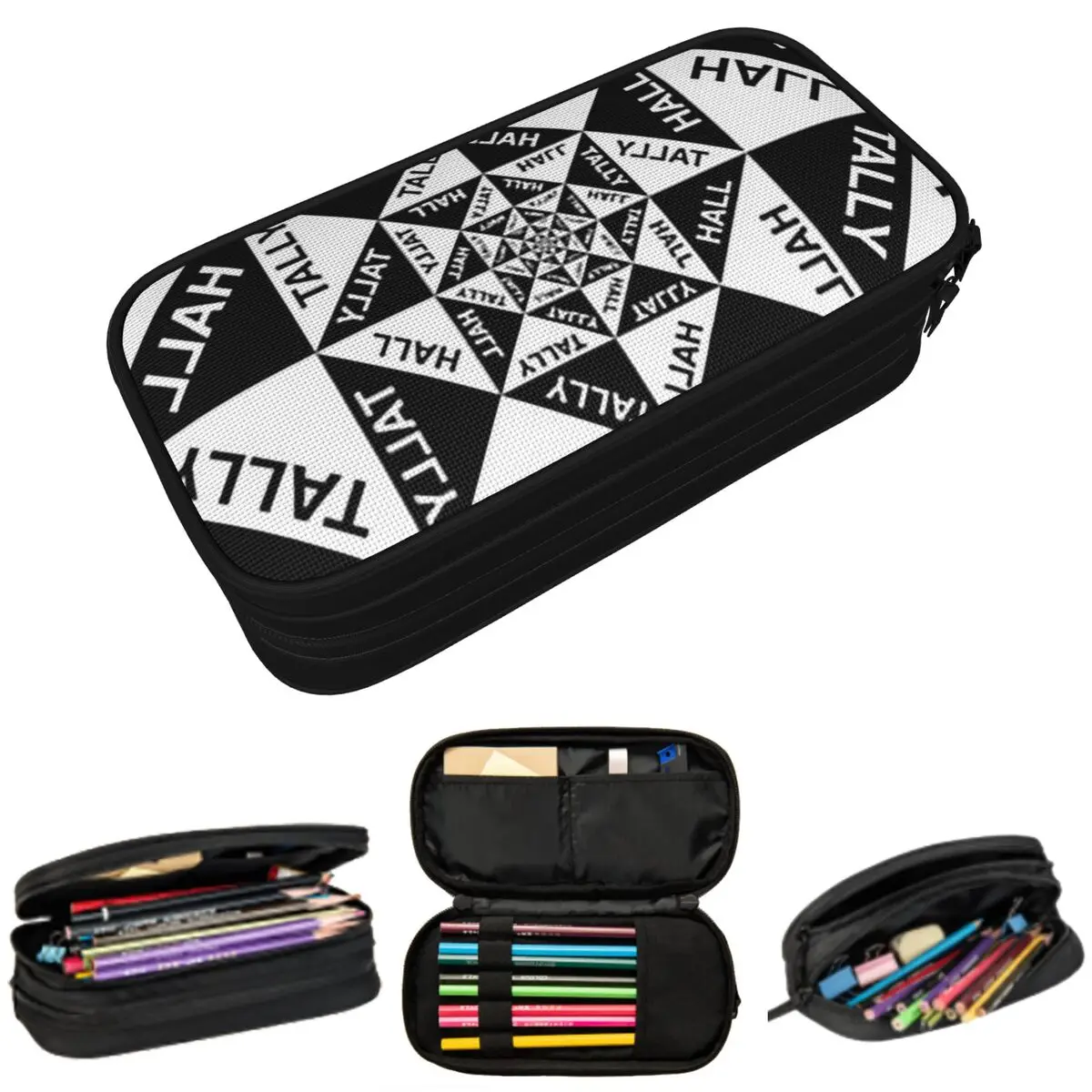 

New 02 Tally Hall Band Logo Genre Indie Pop Pencil Cases Big Capacity Pen Bags Pen Box Pencil Pouch For Boys Girls Students